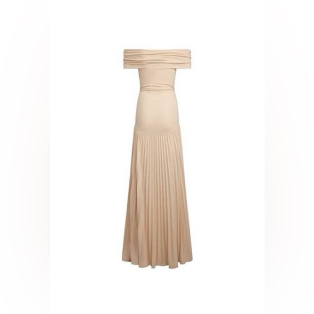 Lioness Field of Dreams Strapless in Oatmeal Maxi Dress Size Small - Picture 5 of 13